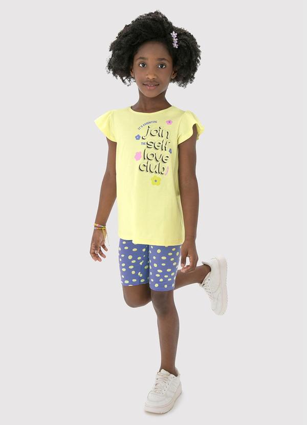 Malwee Kids - Conjunto Amarelo Claro Always Be Lovely Menina