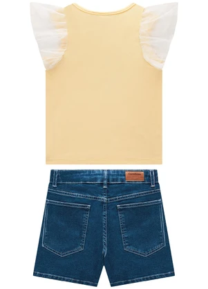 Carinhoso - Conjunto Amarelo Claro Comfort Sea Menina - CARINHOSO