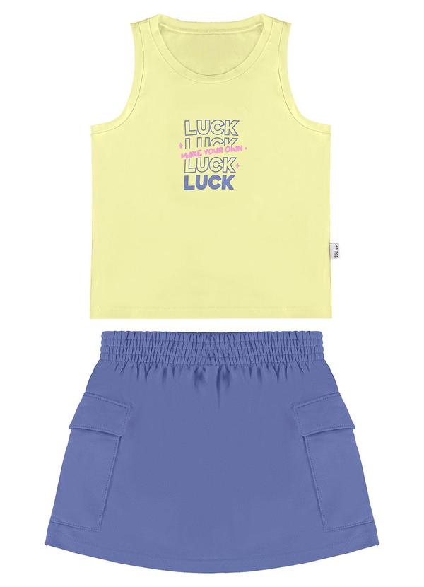 Malwee Kids - Conjunto Amarelo Make Your Own Luck