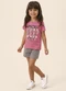 Malwee Kids - Conjunto New Adventures Moletinho Branco - variação: Rosa