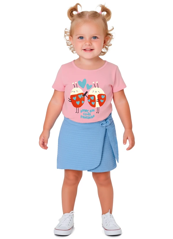Malwee Kids - Conjunto Amor em Cada Pontinha Rosa