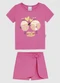 Malwee Kids - Conjunto Amor em Cada Pontinha Bege - variação: Rosa