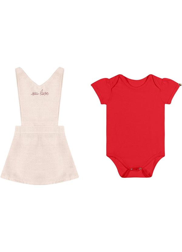 Alenice - Conjunto Amor Pelo Mar Menina Vermelho 2