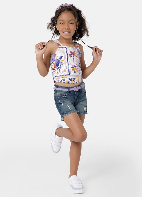 Carinhoso - Conjunto Arara Menina com Jeans Azul