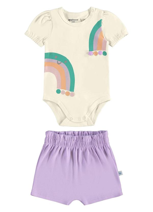 Malwee Kids - Conjunto Arco-Íris Pompom Off White 2