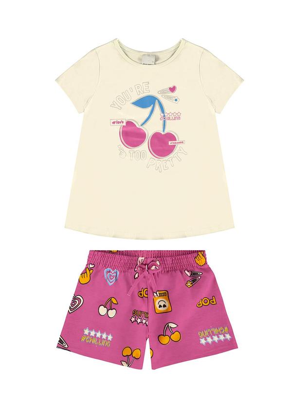 Malwee Kids - Conjunto Areia Too Pretty com Glitter