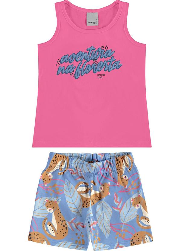 Malwee Kids - Conjunto Aventura na Floresta Rosa Escuro