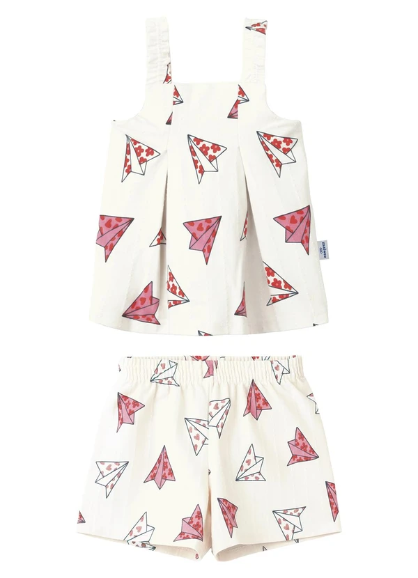 Malwee Kids - Conjunto Aviõezinhos de Origami Branco