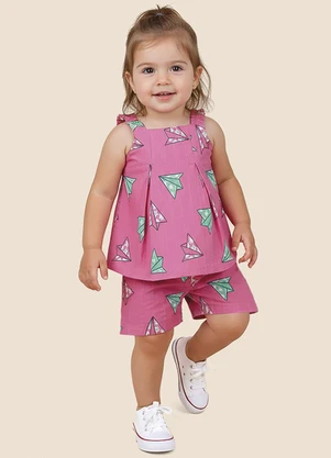 Malwee Kids - Conjunto Aviõezinhos de Origami Rosa - MALWEE KIDS