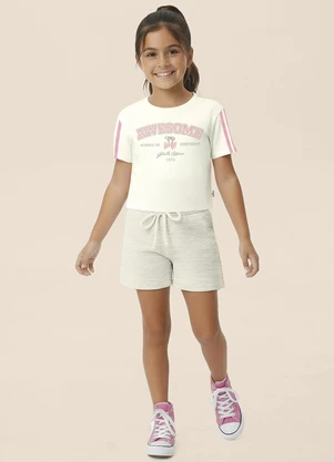 Malwee Kids - Conjunto Awesome Texturizado Off White - MALWEE KIDS