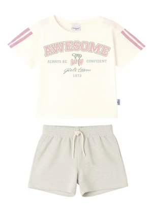 Malwee Kids - Conjunto Awesome Texturizado Off White - MALWEE KIDS