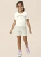 Malwee Kids - Conjunto Awesome Texturizado Rosa - variação: Off White
