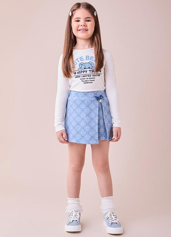 Momi - Conjunto Azul de Ursos com Strass Branco 1