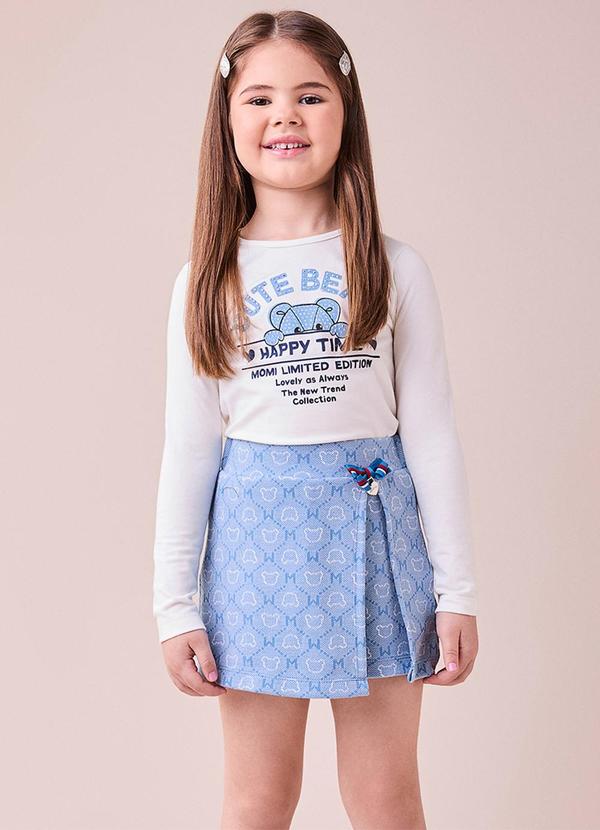 Momi - Conjunto Azul de Ursos com Strass Branco 4