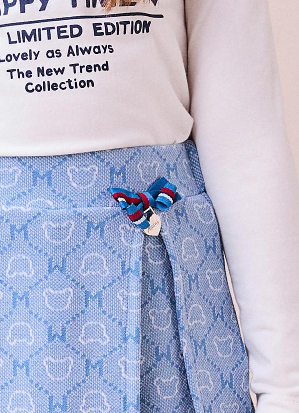 Momi - Conjunto Azul de Ursos com Strass Branco 5