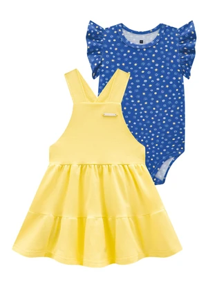 Carinhoso - Conjunto Azul Escuro Solzinho Menina - CARINHOSO