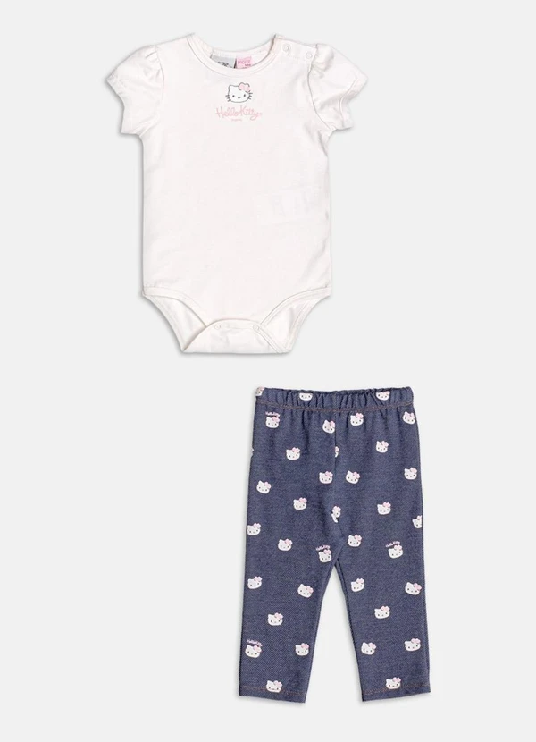 Momi - Conjunto Azul Jeans da Hello Kitty