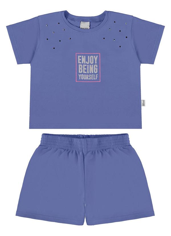 Malwee Kids - Conjunto Azul Pastel Box Enjoy Being Yourself