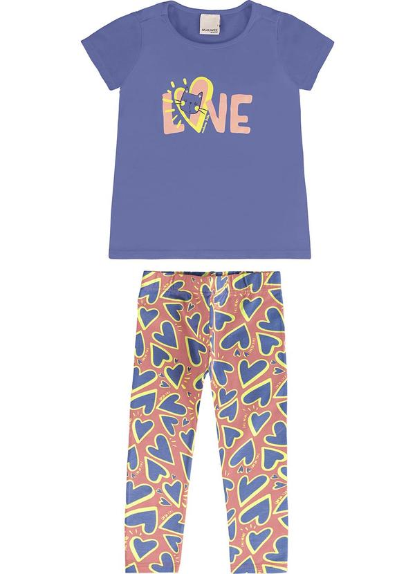 Malwee Kids - Conjunto Azul Pastel Love Menina 2