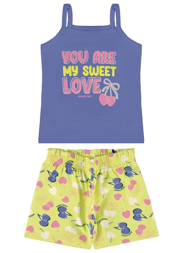 Malwee Kids - Conjunto Azul Pastel You Are My Sweet Love