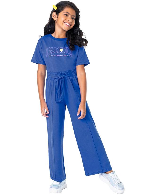 Malwee Kids - Conjunto Azul Royal L'Amour Menina