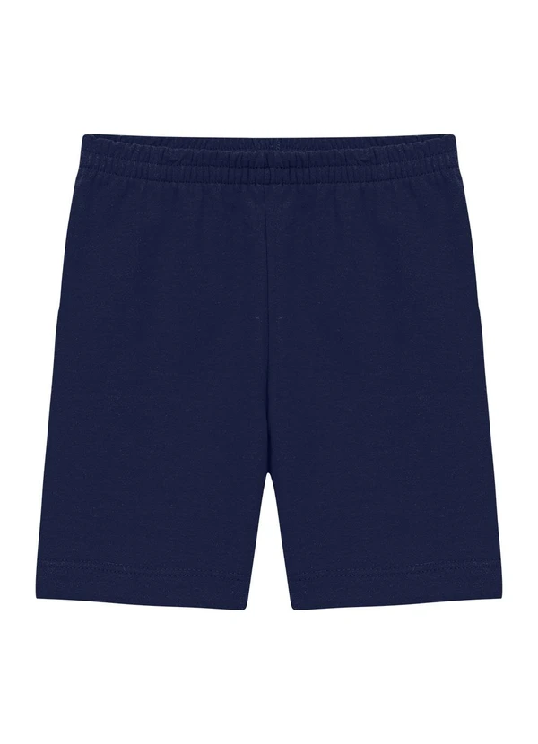 Duduka - Conjunto Bata Cereja Listras e Bermuda Azul