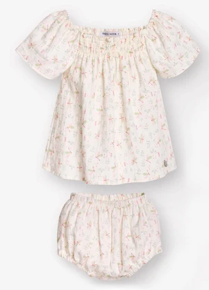 Trick Nick - Conjunto Bata com Calcinha Feminino Bege - TRICK NICK