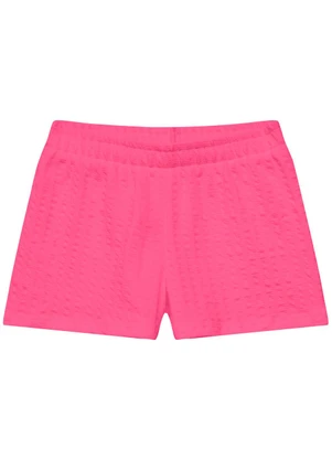 Duduka - Conjunto Bata com Plaquinha e Short Rosa - DUDUKA