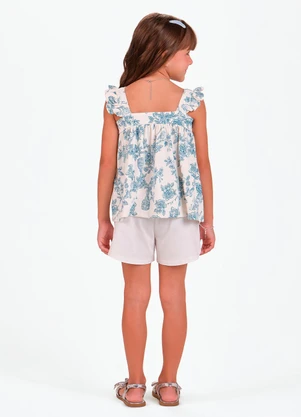 Trick Nick - Conjunto Bata com Short Azul - TRICK NICK