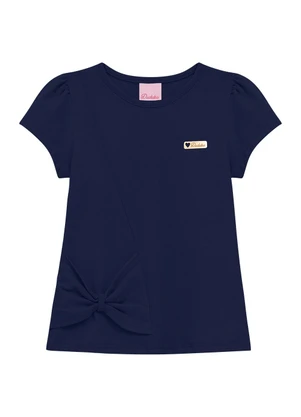 Duduka - Conjunto Bata e Bermuda Ciclista Listras Azul  - DUDUKA
