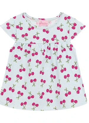 Duduka - Conjunto Bata e Bermuda  Rosa - DUDUKA