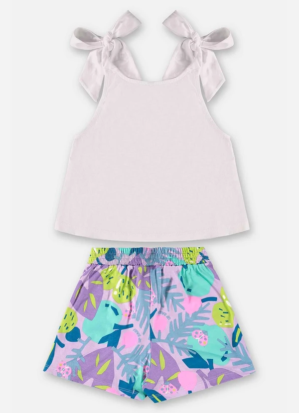 Up Baby - Conjunto Bata e Short Bege 2