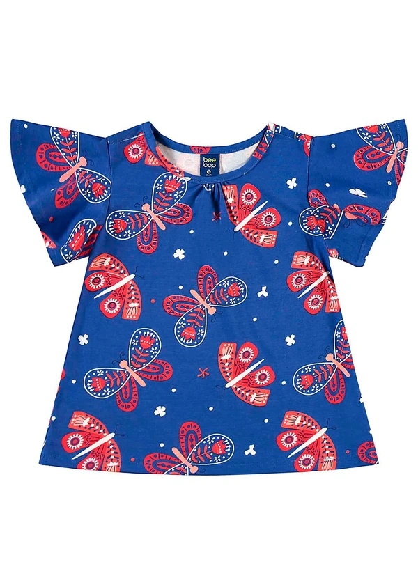 Bee Loop - Conjunto Bata e Short Menina Azul 3