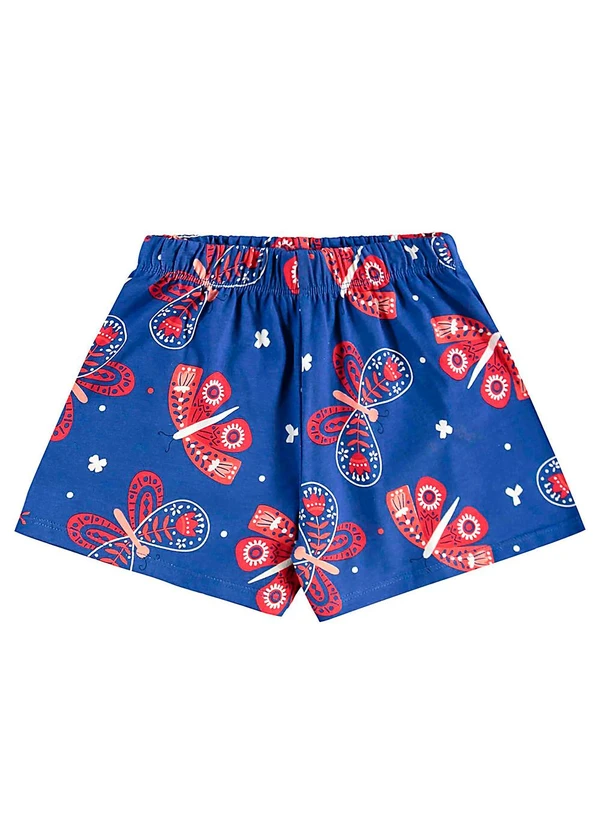 Bee Loop - Conjunto Bata e Short Menina Azul 4