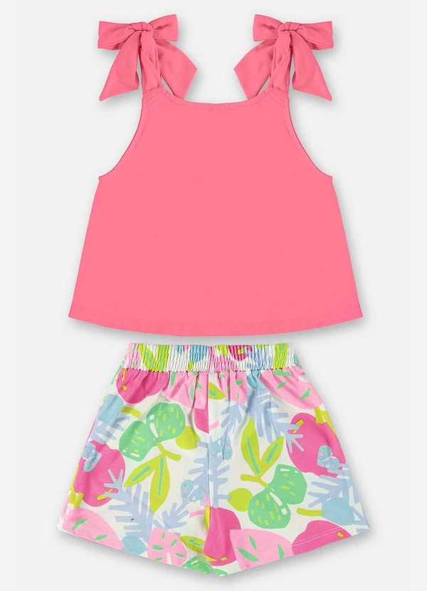 Up Baby - Conjunto Bata e Short Rosa 3