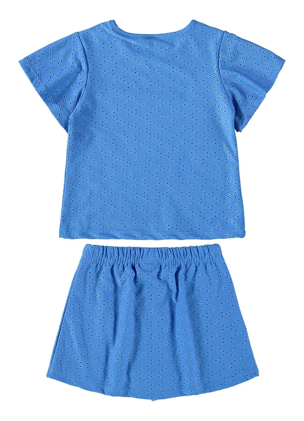 Bee Loop - Conjunto Bata e Short-Saia Azul 3