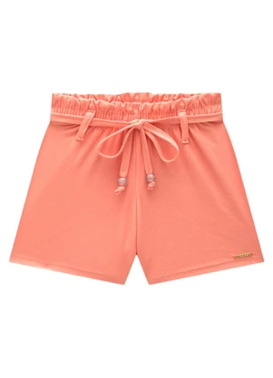 Marlan - Conjunto Bata e Shorts em Molecotton Jeans Bege - MARLAN