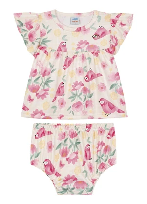 Marlan - Conjunto Bata e Tapa Fraldas em Newtech Bege - MARLAN