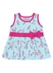 Duduka - Conjunto Blusa Bailarina e Short Saia  Rosa - variação: Azul