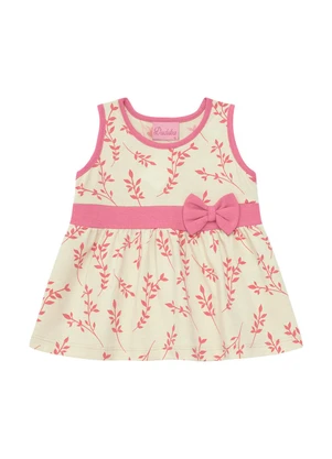 Duduka - Conjunto Bata Estampa Folhas  e Short Bege - DUDUKA