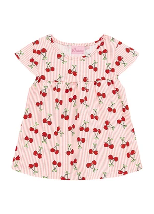Duduka - Conjunto Bata Estampa Rotativa Vermelho - DUDUKA