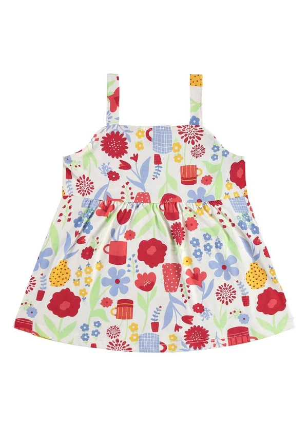 Bee Loop - Conjunto Bata Floral e Bermuda Bege 4