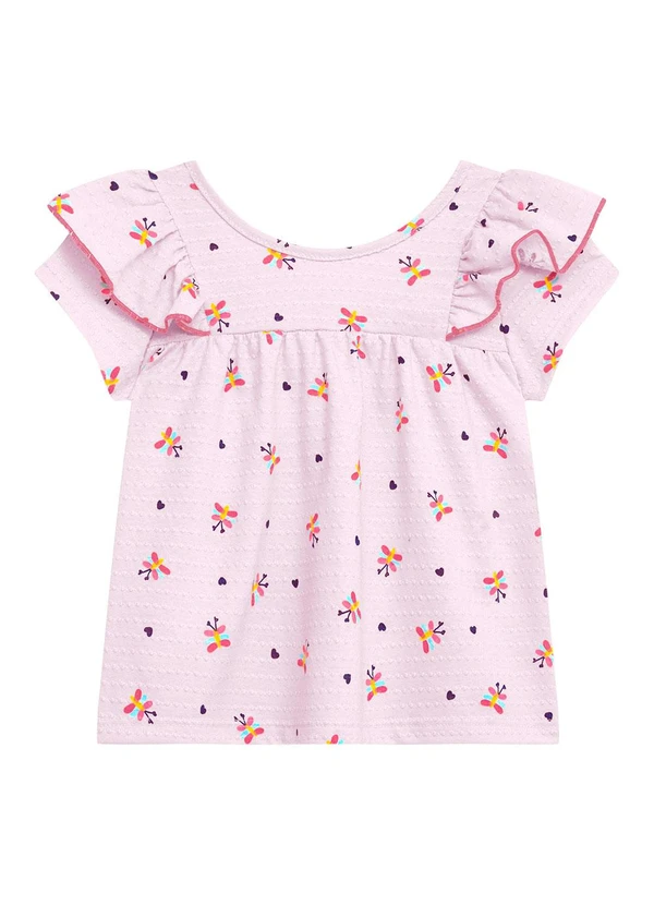 Duduka - Conjunto Bata Libélula e Bermuda Ciclista Rosa