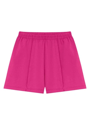 Duduka - Conjunto Bata Praia com Babado e Shorts Rosa - DUDUKA