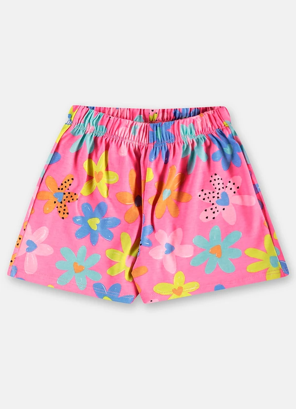 Up Baby - Conjunto Bata Short Algodão Rosa 5