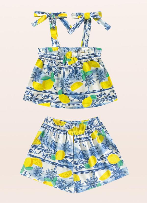 Fakini Kids - Conjunto Bata/Short Azul 3