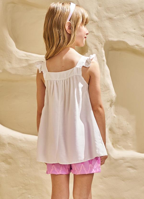 Pokótinha - Conjunto Bata Viscose e Short Bege 2