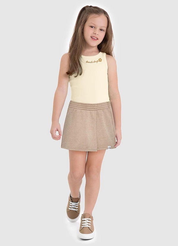 Malwee Kids - Conjunto Beach Days em Moletinho Off White