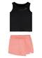 Malwee Kids - Conjunto Beach Days em Moletinho Off White - variação: Preto