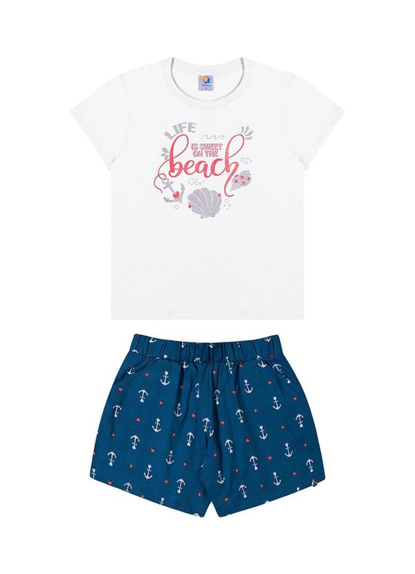 Alenice - Conjunto Beach Menina Branco 2
